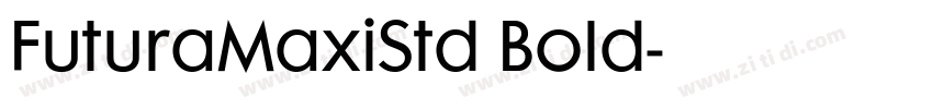 FuturaMaxiStd Bold字体转换